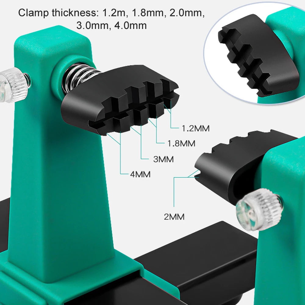 Adjustable Circuit Board Repair Fixture - 360° Rotating Motherboard Holder for PCB Welding Soldering Disassembly Maintenance