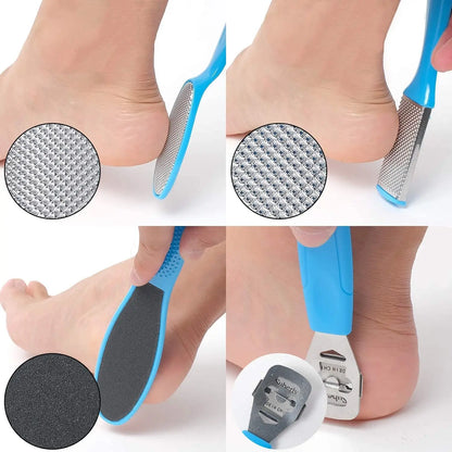 8 Piece Foot Exfoliating File Set - Octopus Fish Eye Heel Scraper for Callus Removal, Cracked Heel and Sole Care