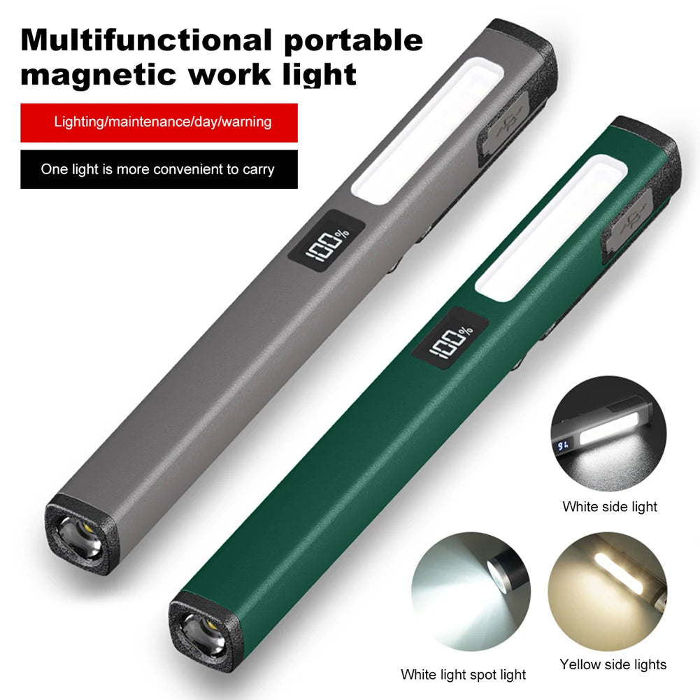 LED SMD Medical Pen Light with Clip – 120LM Inspection Flashlight, Pupil Lamp, 400mAh Rechargeable Pen Torch for Nursing & Medical Use