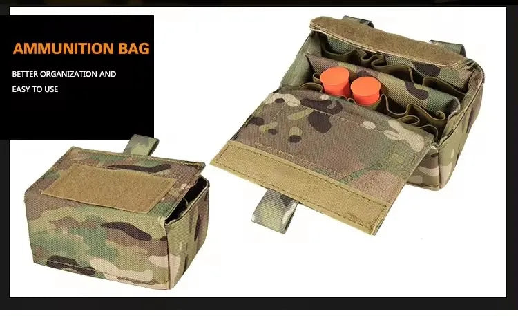 Yakeda MOLLE Pockets & Pouches – Tactical Hunting Waist Security Belt with Padded Patrol Support