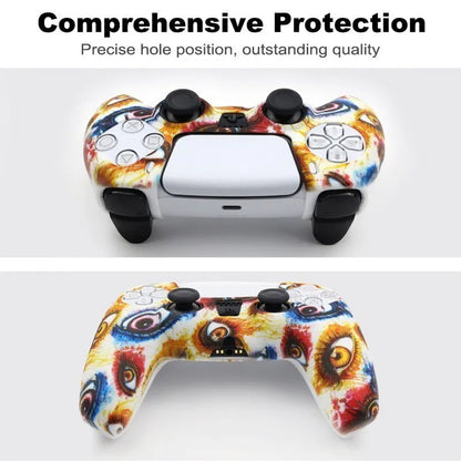 Protective Silicone Cover for PS5 Controller – Anti-Slip Skin Case with Thumb Grips for PS5 Slim Gamepad