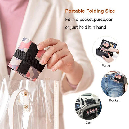 Portable Travel Camouflage Handbag - Foldable Storage Bag with Handle, Large Capacity Shopping Bag