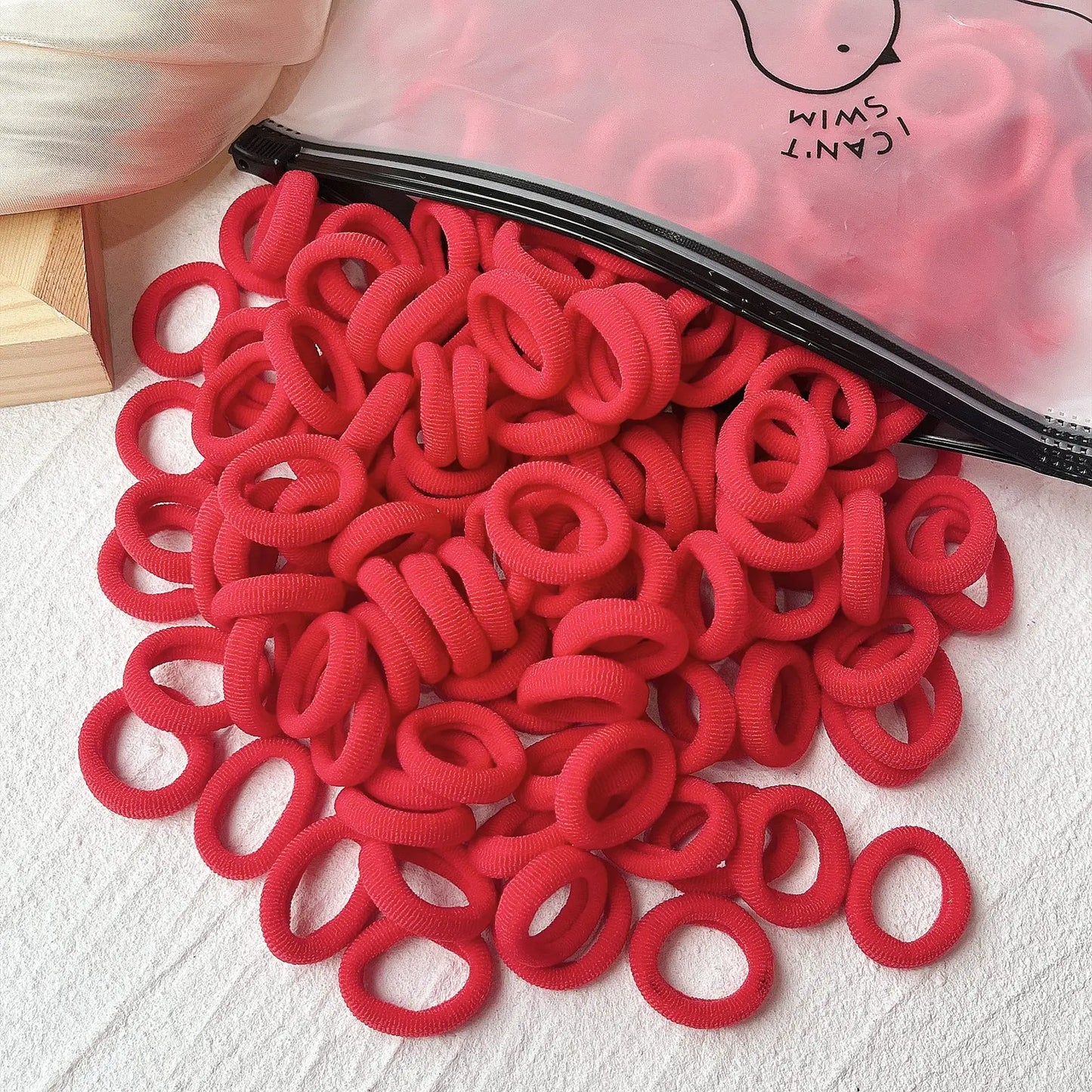 20/50PCS Kids Elastic Hair Bands – Girls Sweets Scrunchie Rubber Bands for Children Hair Ties & Headbands