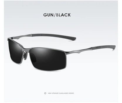 Aoron Polarized Sunglasses — Unisex Driving Mirror Sun Glasses with Metal Frame & UV400