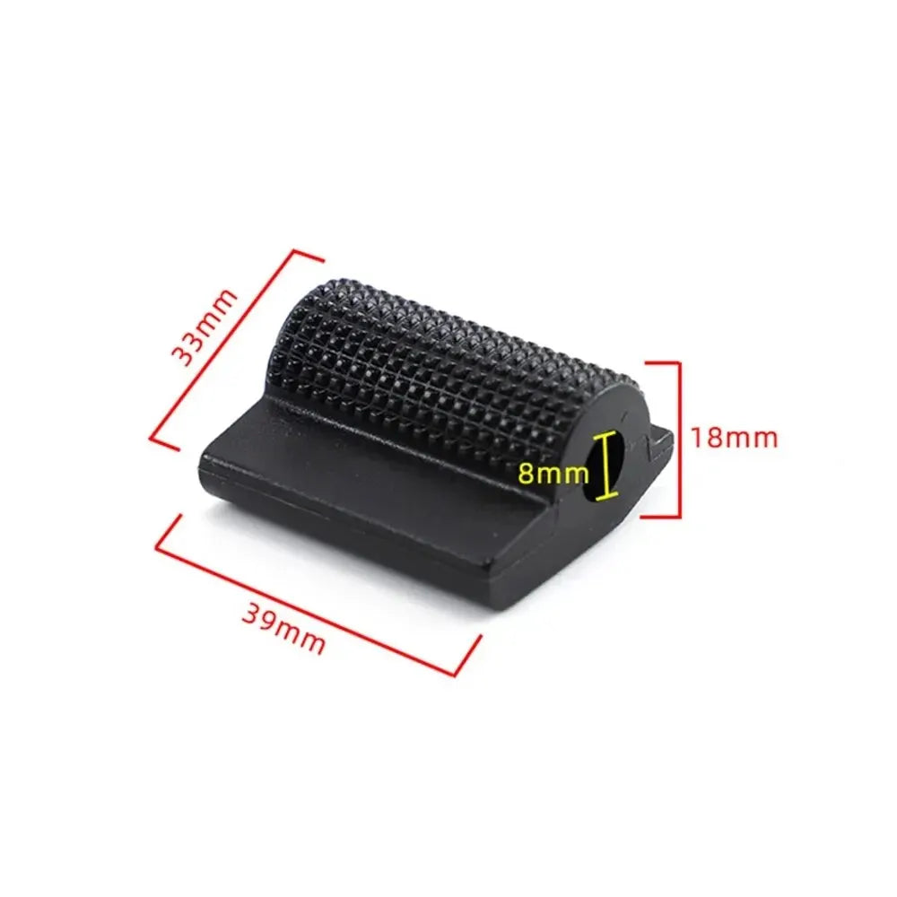 Universal Motorcycle Gear Shift Lever Rubber Cover — Anti-Skid Foot Peg Toe Gel Accessory for Honda, Kawasaki, Yamaha