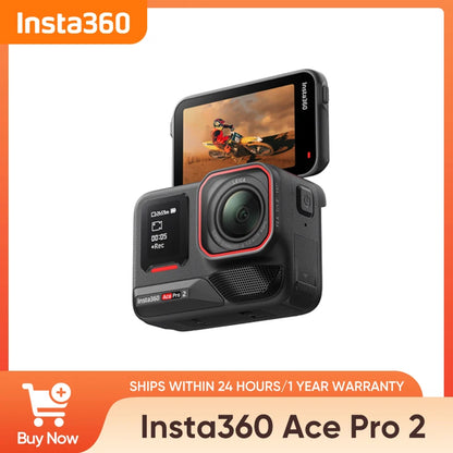 Insta360 Ace Pro 2 Action Camera – 8K Waterproof Cam with Leica Lens, 1/1.3" Sensor, Dual AI Chip, Low Light Pro
