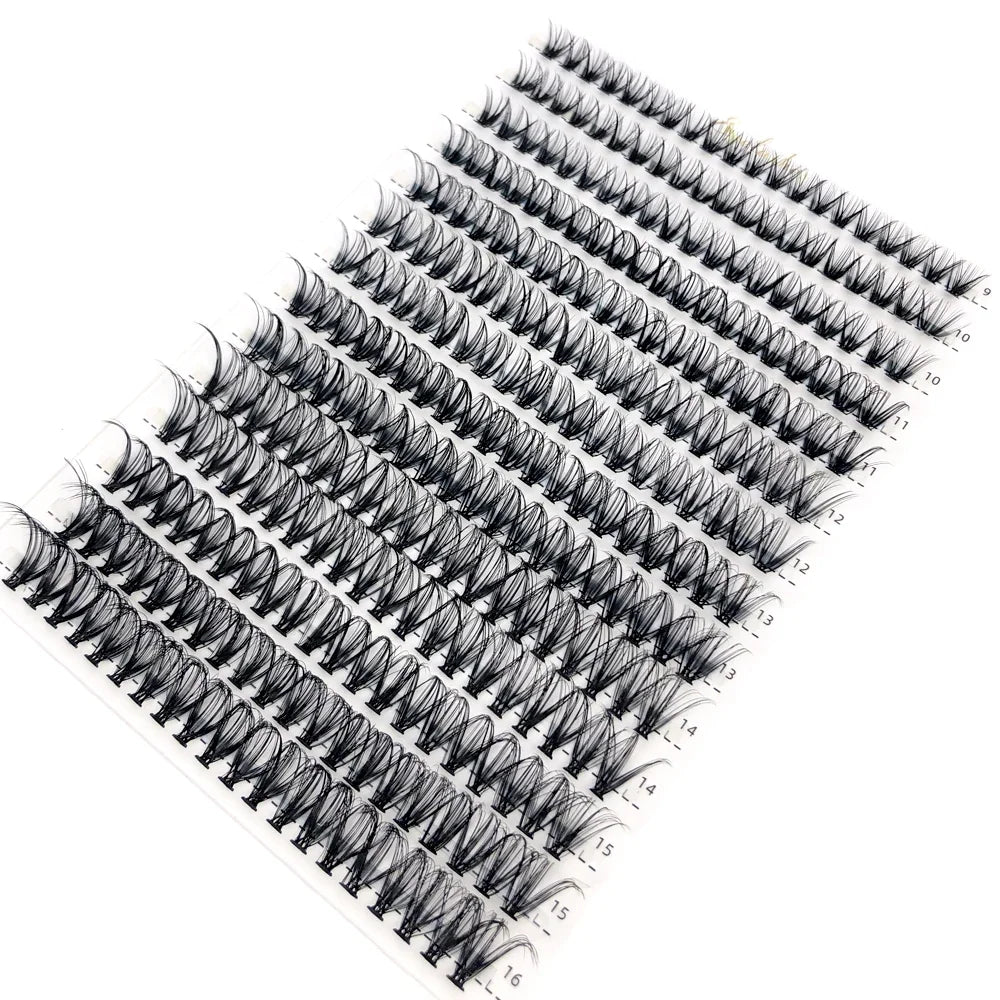 HBZGTLAD 280Pcs 3D Mink Eyelash Clusters Set – Handmade 10D 60D 80D Natural Style False Eyelashes Extension Bundle Pack