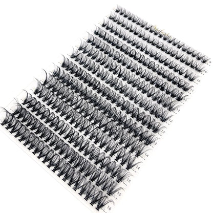 HBZGTLAD 280Pcs 3D Mink Eyelash Clusters Set – Handmade 10D 60D 80D Natural Style False Eyelashes Extension Bundle Pack