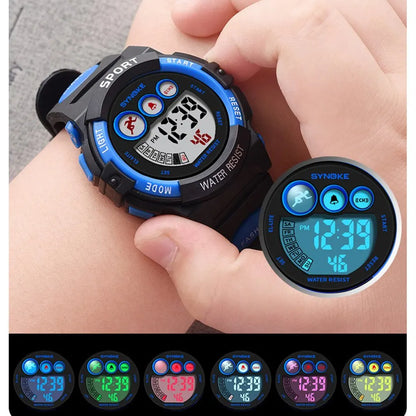 SYNOKE Kids Sport Watch - Colorful Waterproof Digital Electronic Watch for Boys and Girls