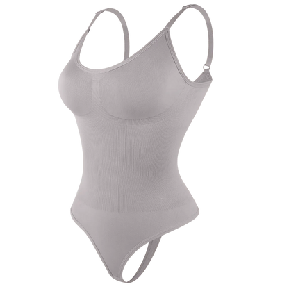 Women’s Tummy Control Shapewear Bodysuit - Butt Lifter Slimming Body Shaper for Invisible Under Dress Wear