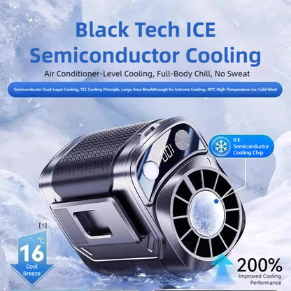 TINSOL Portable Waist Clip Fan – USB Rechargeable Long Battery Life Outdoor Cooling Fan for Construction & Summer Use