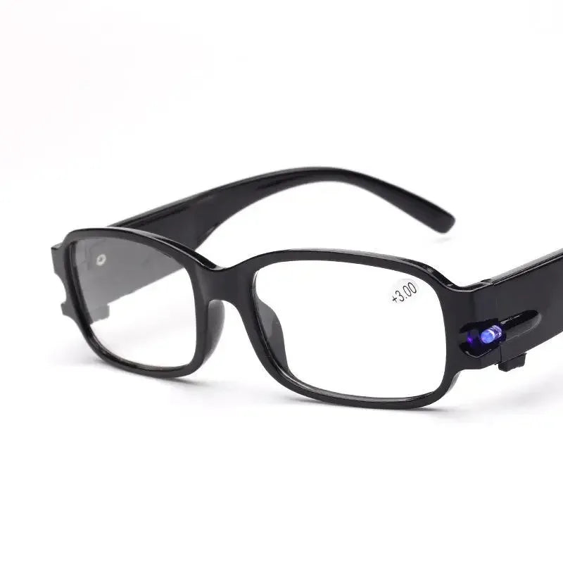 2021 LED Light Reading Glasses – Full Frame Fashion Eyewear for Men & Women, +1.0 to +4.0 Diopters