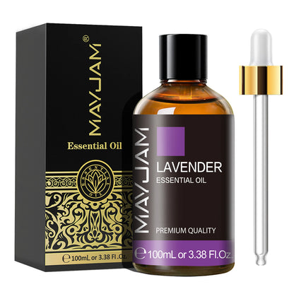 MAYJAM 100ml Essential Oil with Dropper - Sandalwood, Lavender, Eucalyptus & Vanilla for Humidifiers & Candles