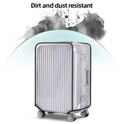 18-30inch Transparent Luggage Protector Cover: Waterproof Dustproof Suitcase Shield - Rolling Luggage Suitcase Cover