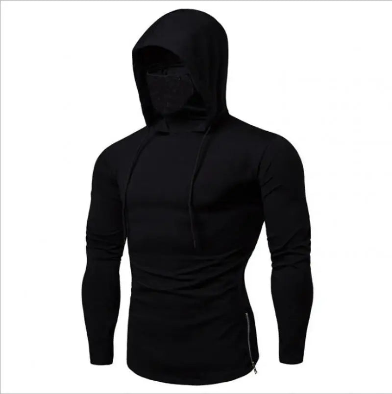 Men’s 2026 Solid Color Hooded Sweatshirt – Lightweight Long Sleeve Fitness Hoodie (M–5XL)