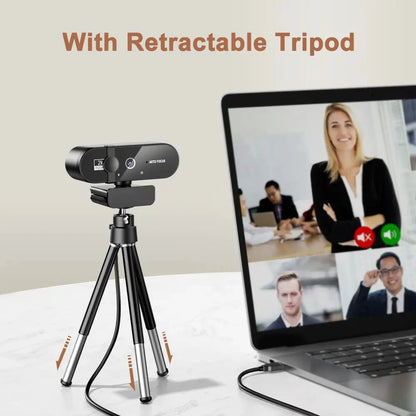 4K Webcam with Microphone - 1080P Mini Camera, 2K Full HD, Auto Focus for PC, Laptop, Video Shooting