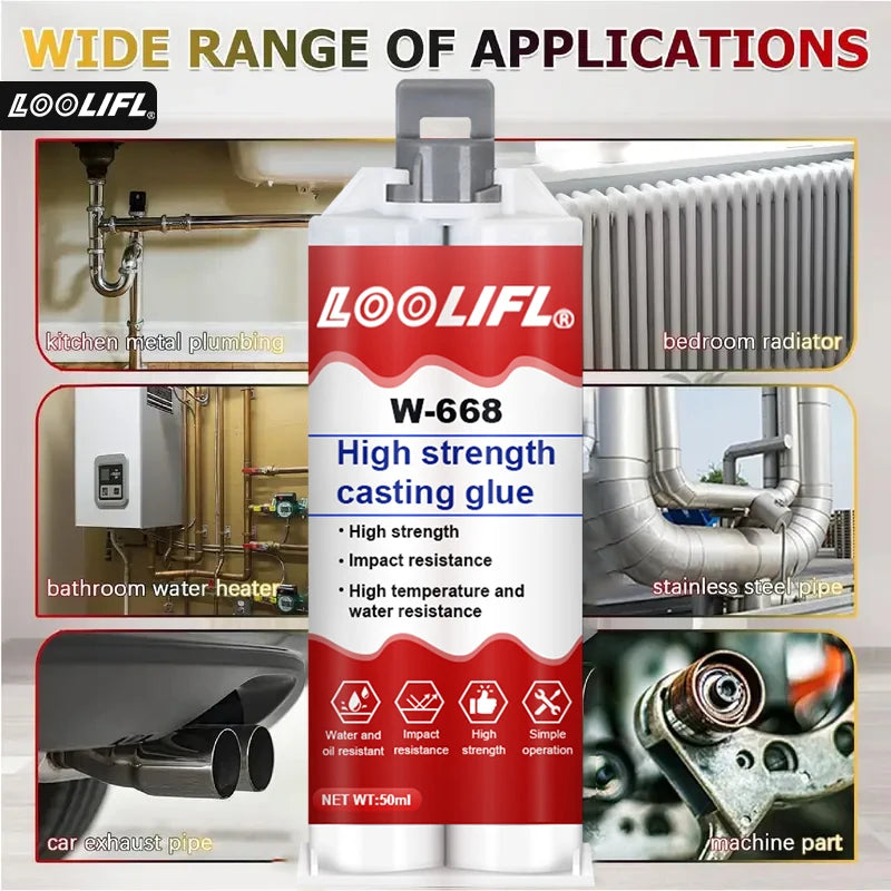 50ml Waterproof Epoxy Welding Adhesive – Strong Bonding Repair Filler for Metal, Plastic, Cement, and Multiple Materials