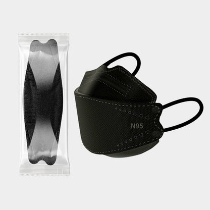 20-120PCS Disposable Fish-Shaped KN95 Face Masks – 4-Layer Protective, Breathable Mask for Men & Women