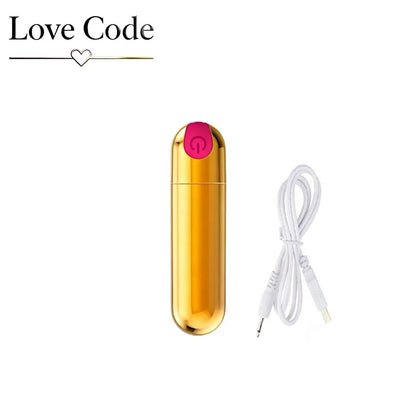 USB Rechargeable Mini Bullet Vibrator - 10 Speed Clitoral & G Spot Massage Stimulator for Women