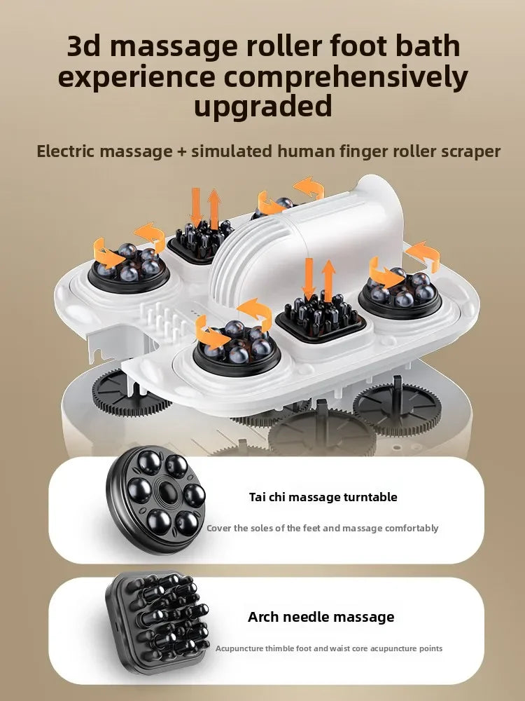 Automatic Heated Foot Bath - Electric Deep Foot Spa Massager with Constant Temperature