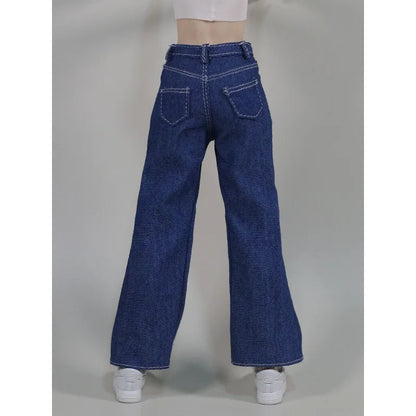 1/6 Scale Female Doll Jeans – Straight-Leg & Wide-Leg Pants for 12" Action Figure Clothes, Doll Accessories