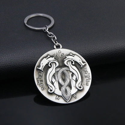 God of War Ragnarok Keychain - Thor Mjolnir Hammer, Leviathan Axe & Blades of Chaos Game Key Ring