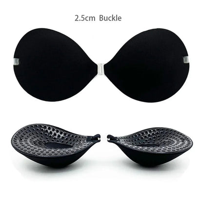 Thick Invisible Silicone Bra Stickers – Chest Enhancer for Flat Chest, Bridal & Wedding Dress, 2.5CM/5CM/6CM Options