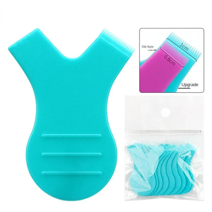10pcs Reusable Eyelash Brushes – Y Shape Comb for Lash Lifting, Curling & Extension Perm Tools