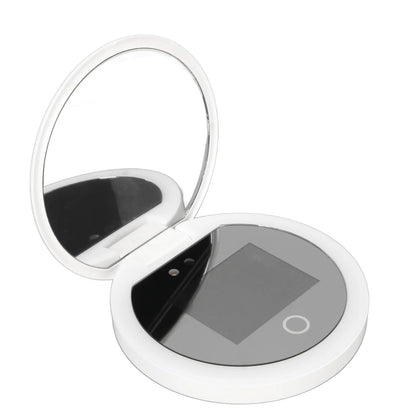 UV Mirror Sunscreen Testing Camera — 2X Magnification Travel Makeup Mirror, 3.5-inch Pocket Size