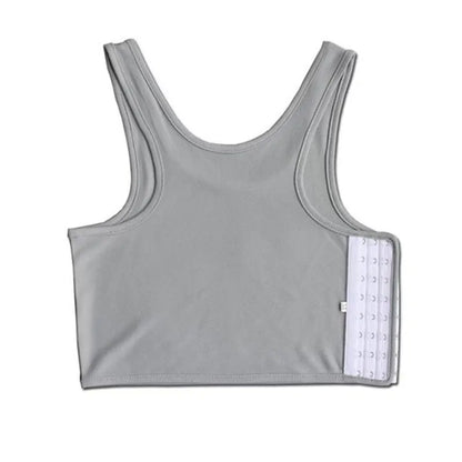 Seamless Flat Breast Binder Tank Top - Tomboy Underwear for Women - Summer Short Vest Bustier Shaper