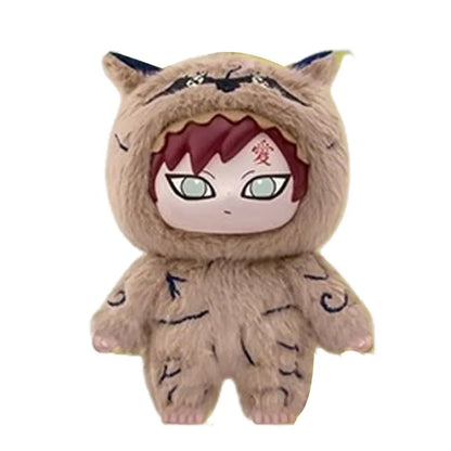 Naruto Series Blind Box Figures — Itachi, Sasuke, Kakashi & Gaara Plush Pendant Collectible Toy, Trendy Birthday Gift