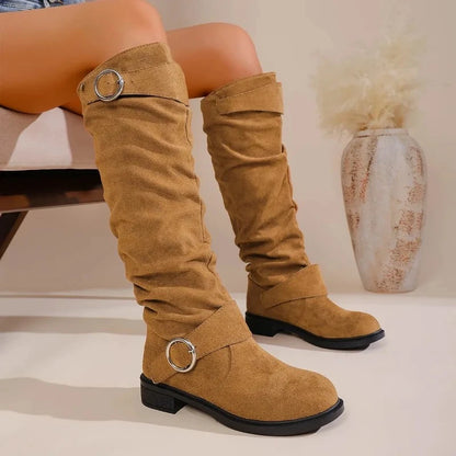 2025 Women’s Retro Minimalist Boots – Fashionable & Comfortable Autumn Winter Footwear