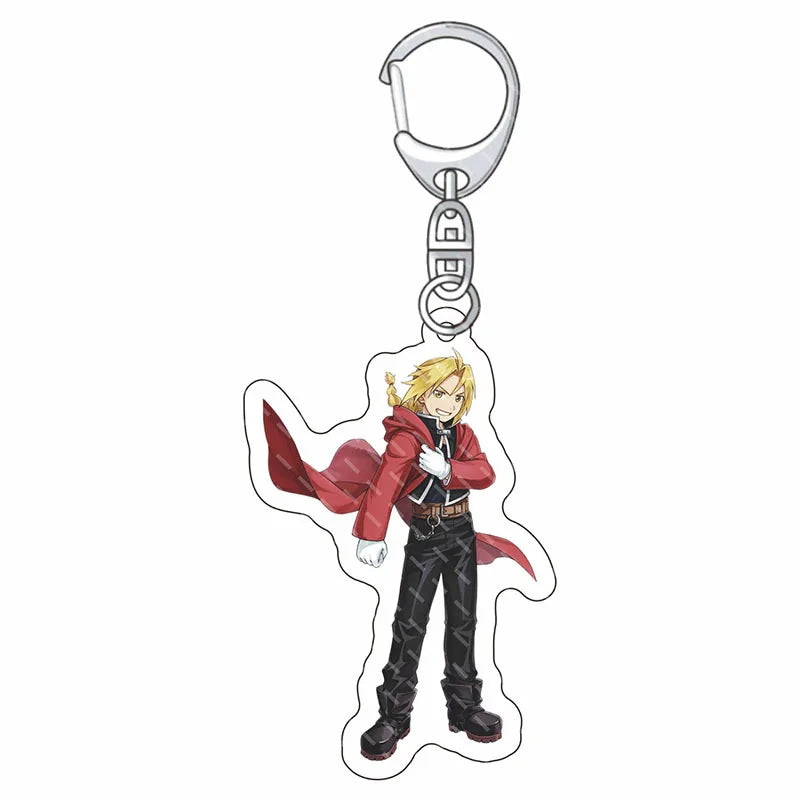 Fullmetal Alchemist Edward Elric Acrylic Keychain – Anime Bag Charm & Creative Gift Keyring