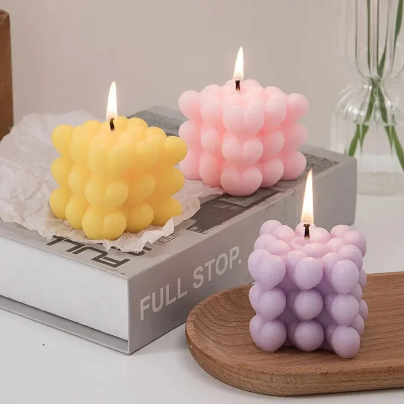 Love Cube Silicone Mold for Handmade Candle, Soap, Resin, Chocolate, Gypsum, Ice | DIY Baking Mould