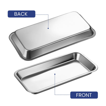 Stainless Steel Medical & Dental Surgical Tray – Durable Instrument Storage Dish for Lab, Clinic & Hospital Use