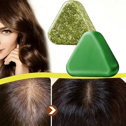 Usman Grass Herbal Shampoo Soap - Handmade Hair Care for Oil Control and Nourishment