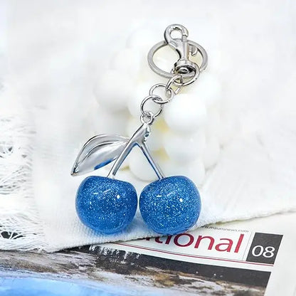 Cute Cherry Keychain Bag Charm – Purse Accessory for Handbags, Women’s Gift