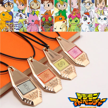Digimon Adventure Evolver Necklace - Anime Metal Pendant Cosplay Jewelry Accessory Gift for Fans