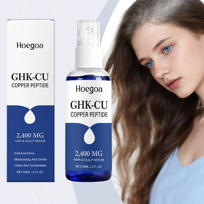 GHK-Cu Copper Peptide Hair Serum - 60ml Nourishing Hair Spray for Moisturizing, Root Care & Non-Greasy Absorption
