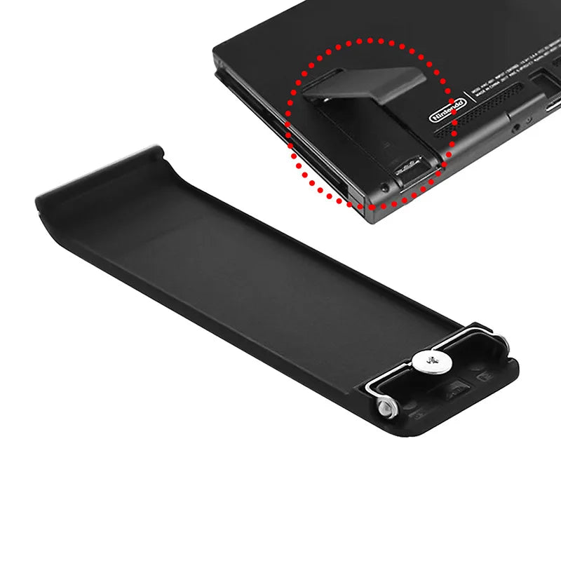 2023 Nintendo Switch Back Bracket – Durable ABS Console Support Tripod & Phone Holder, White/Blue