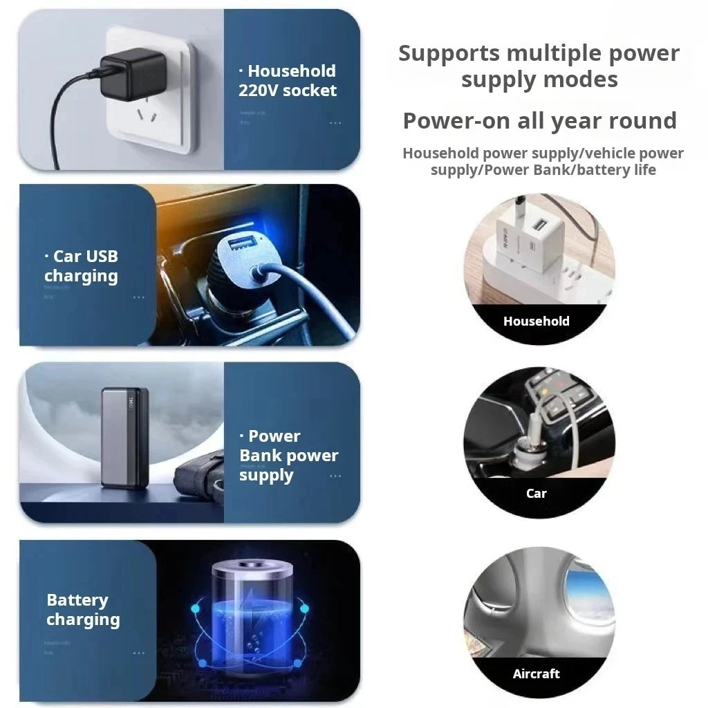 Insulin Medicine Cooling Box — Double-Layer Large Capacity Refrigeration with LED Touch Screen for Car Travel