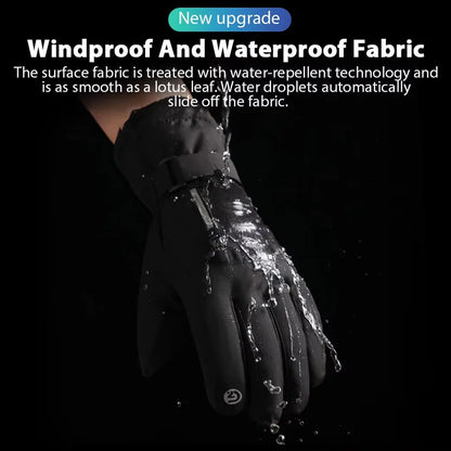 GOBYGO Winter Ski Gloves – Thick Waterproof Touchscreen Non-Slip Cold Weather Gloves with Extended Wrist for Men & Women