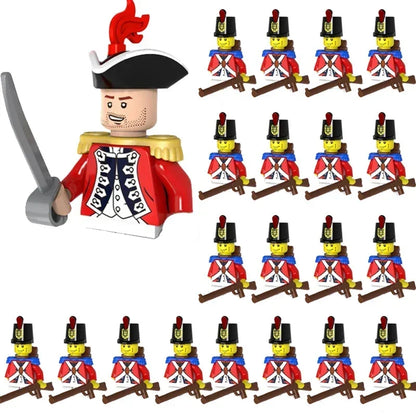 WW2 Mini Military Imperial Navy Soldier Building Blocks – Caribbean Pirates Figures Bricks Educational Toys for Boys, Christmas Gift