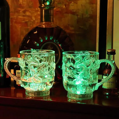 LED Color Changing Dragon Cup - Water Activated Light-Up Magic Mug for Coffee, Milk Tea & Travel Gifts