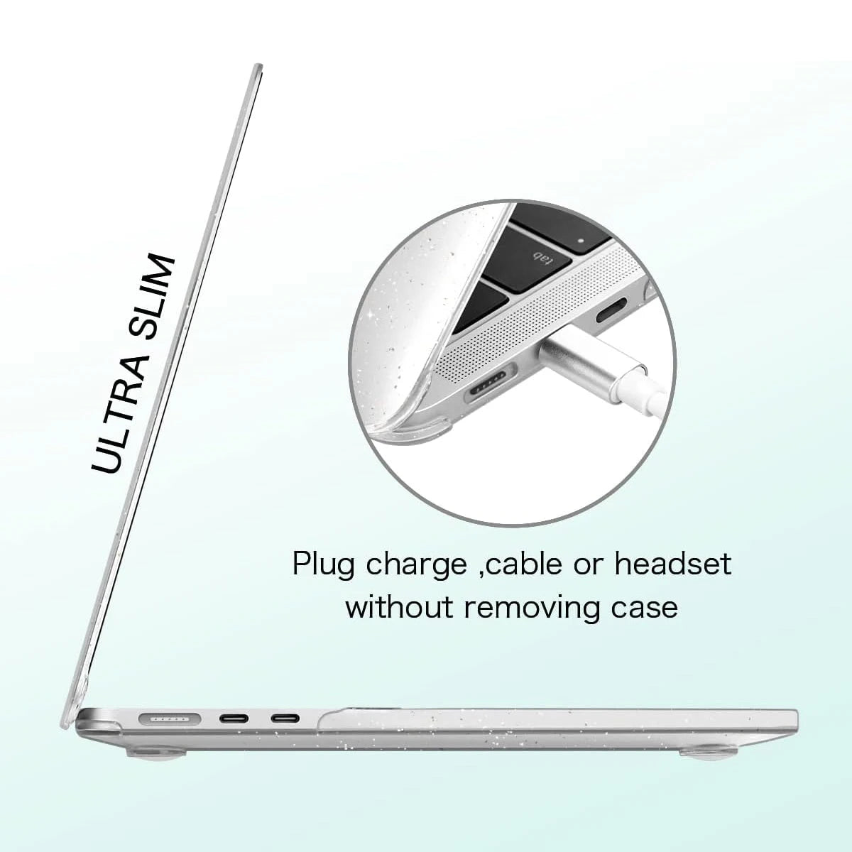 EGYAL Hard Shell Case for MacBook Air 15 M2 & 13.6" 2022, MacBook Pro 13 M1/Pro 14/16, M1 Air 13 A2337