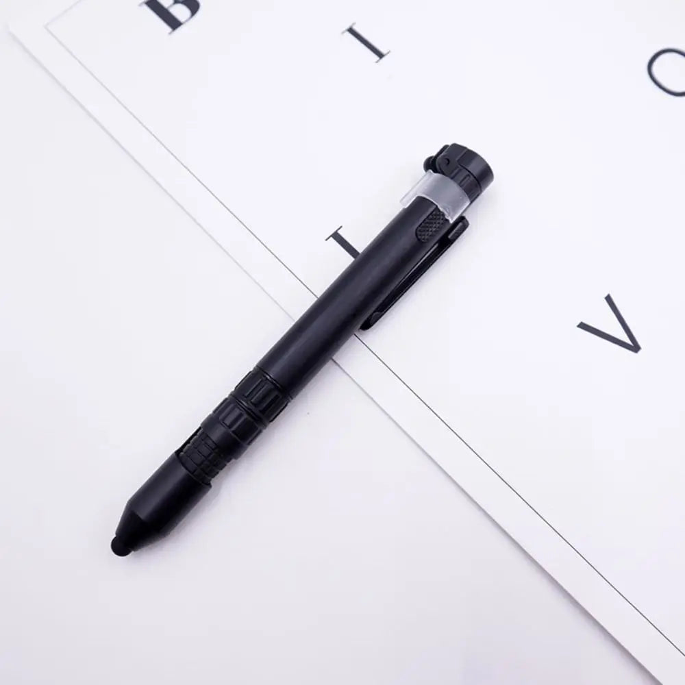 6-in-1 Multifunctional Pen Light - Outdoor Travel Tool with Screwdriver, Compass, Touch Stylus & Holder