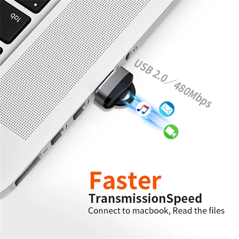 Mini USB 2.0 Micro SD/TF Card Reader - High-Speed Memory Card Adapter for Computer, Desktop, Laptop & Notebook