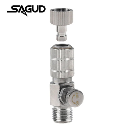 SAGUD Airbrush Quick Disconnect Kit – 1/8" Quick Release Fitting Adapter with 4 Extra Connectors for Hose & Airbrush Parts