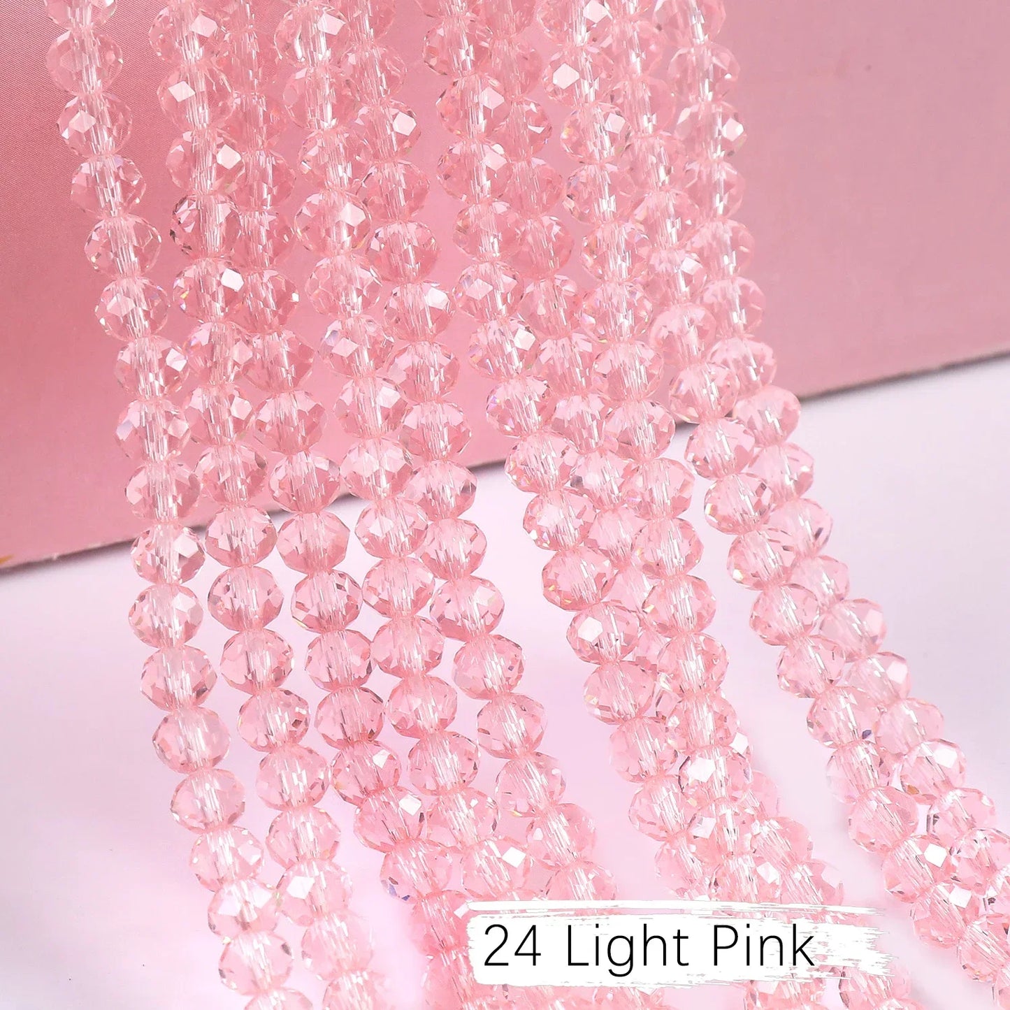 Austria Crystal Rondelle Beads - 2mm/4mm/6mm/8mm Faceted Glass Spacer Beads for DIY Jewelry & Bracelet Making
