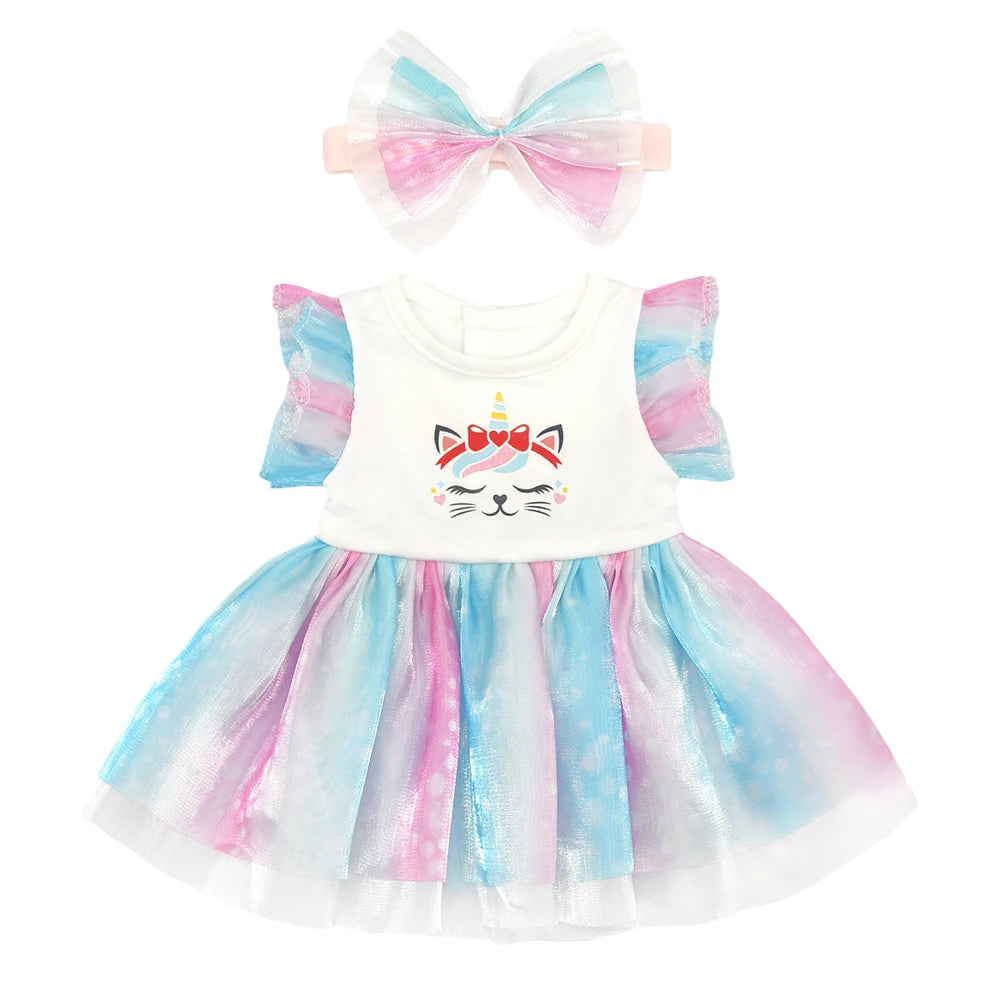 Baby Born Doll Clothes Set – Cute Jumpers, Rompers & Shoes for 13-18 Inch Newborn Dolls, Festival & Birthday Gift